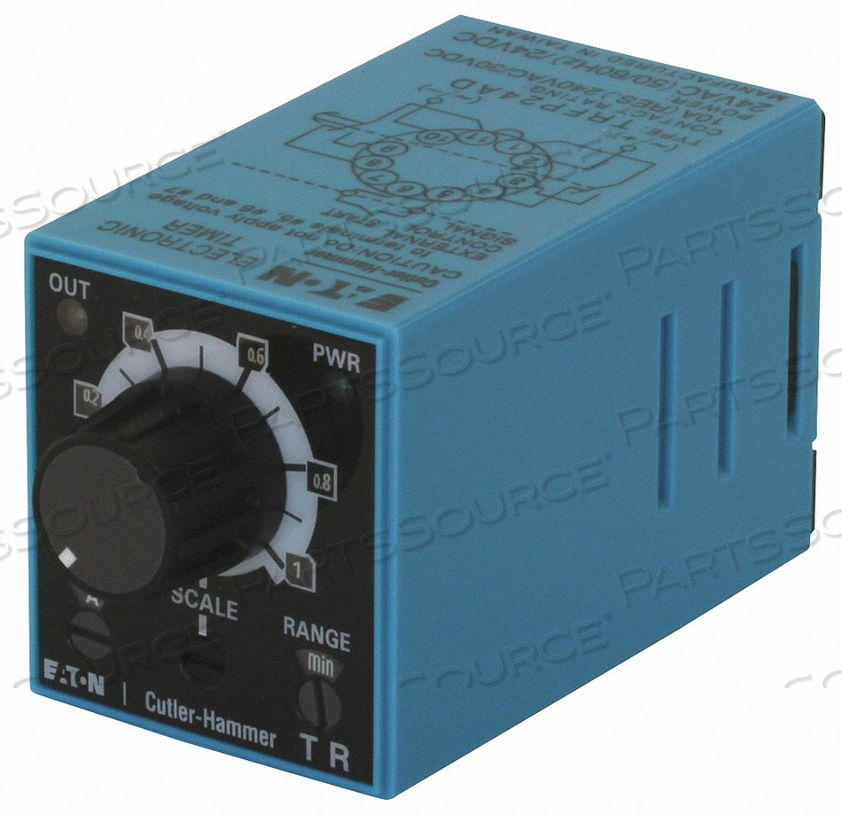 H7786 TIME DELAY RELAY 24VAC/DC 10A DPDT by Eaton