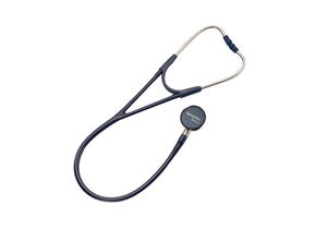 HARVEY ELITE CARDIOLOGY STETHOSCOPE W/ STAINLESS STEEL DOUBLE-HEAD CHESTPIECE, DUAL LUMEN LATEX-FREE TUBING, 28 IN, NAVY by Welch Allyn Inc.