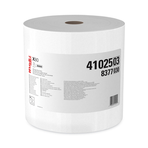 POWER CLEAN X80 HEAVY DUTY CLOTHS, JUMBO ROLL, 12.4 X 12.2, WHITE, 475/ROLL by WypAll POWER CLEAN X80 HEAVY DUTY CLOTHS, JUMBO ROLL, 12.4 X 12.2, WHITE, 475/ROLL by WypAll