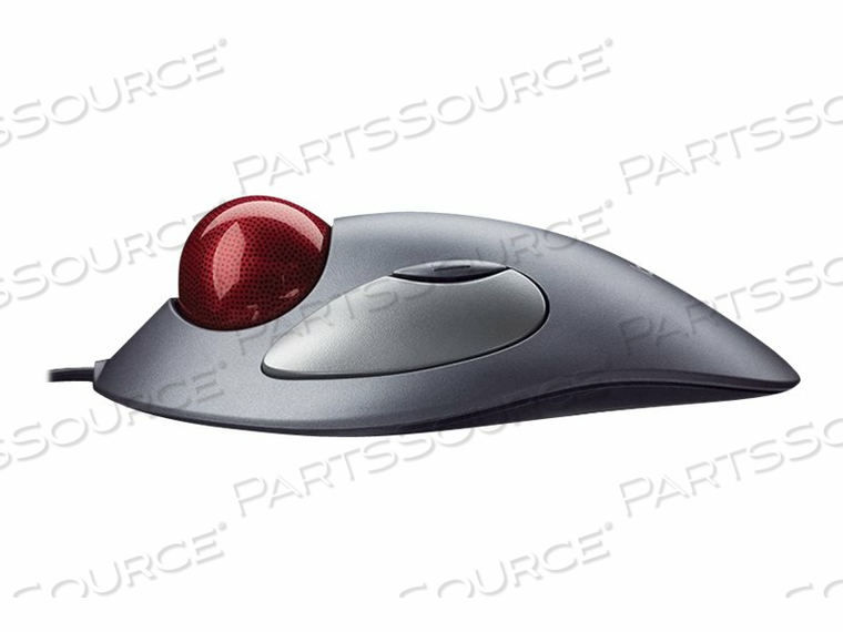 6.5 X 3.4 X 1.7IN GRAY/RED 2 BUTTONS MARBLE MOUSE 