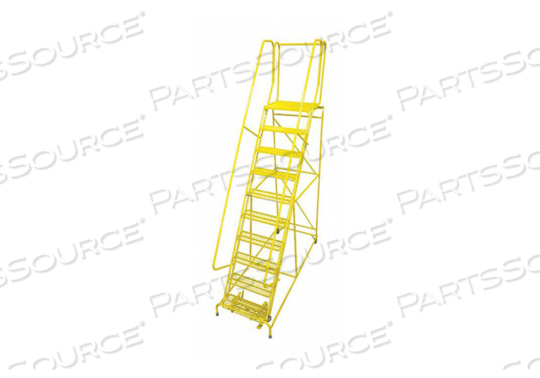 ROLLING LADDER STEEL 130IN. H. YELLOW by Cotterman ROLLING LADDER STEEL 130IN. H. YELLOW by Cotterman
