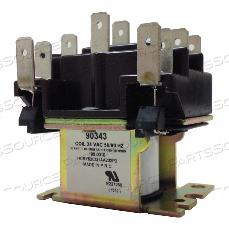 PSG DPDT GENERAL PURPOSE RELAY 50/60 HZ DOUBLE POLE COIL 24VAC 