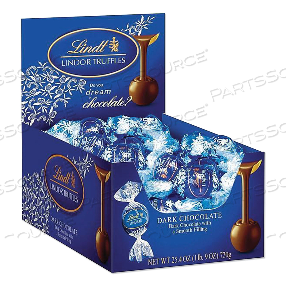 LINDOR DARK CHOCOLATE TRUFFLES, 25.4 OZ BOX by Lindt LINDOR DARK CHOCOLATE TRUFFLES, 25.4 OZ BOX by Lindt