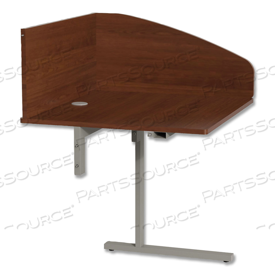 STUDY CARRELL ADD ON, 1-LEG, 31.25 X 23.25 X 45.25, CHERRY by Linea Italia Inc