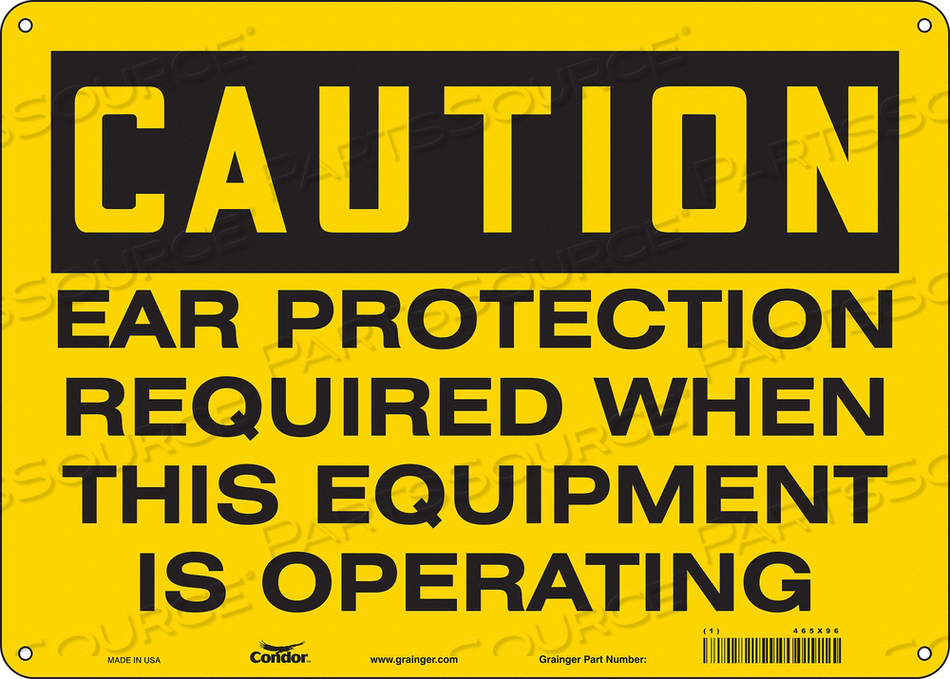 K0276 SAFETY SIGN 14 W 10 H 0.060 THICKNESS 
