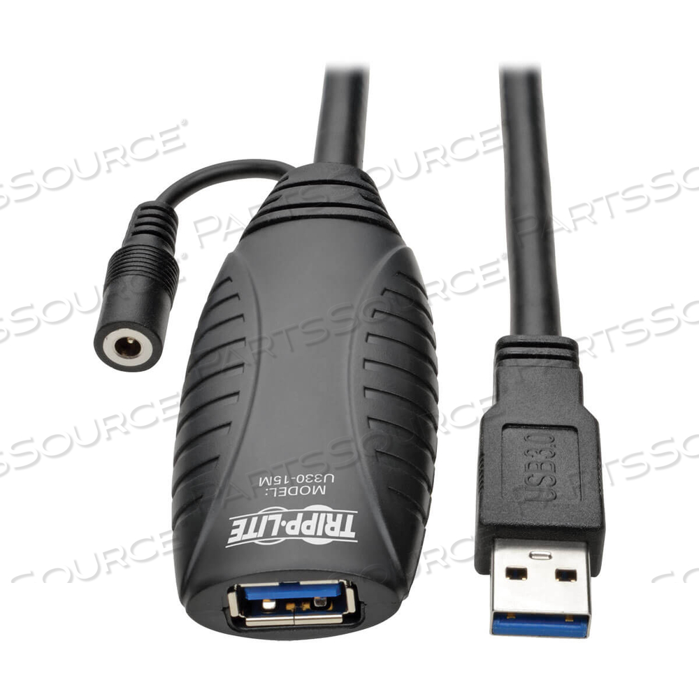 15M USB 3.0 ACTIVE SUPERSPEED EXTENSION REPEATER CABLE USB-A M/F by Tripp Lite