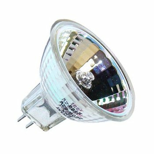 HALOGEN LAMP, 15 W, 2.8 IN DIA, GX5.3 BI-PIN BASE, CLEAR, 33 K, MR16, 21 V, 2 HR AVERAGE LIFE, 1 CRI, 16 LUMENS, 1.765 IN by Osram