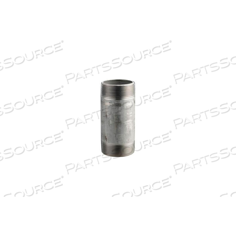 SS 316/316L SCHEDULE 80 SEAMLESS EXTRA HEAVY PIPE NIPPLE 1-1/4X2-1/2 NPT MALE 