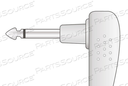 COVIDIEN > NELLCOR COMPATIBLE TEMPERATURE ADAPTER RECTANGULAR DUAL PIN CONNECTOR, STRAIGHT BAG OF 1 