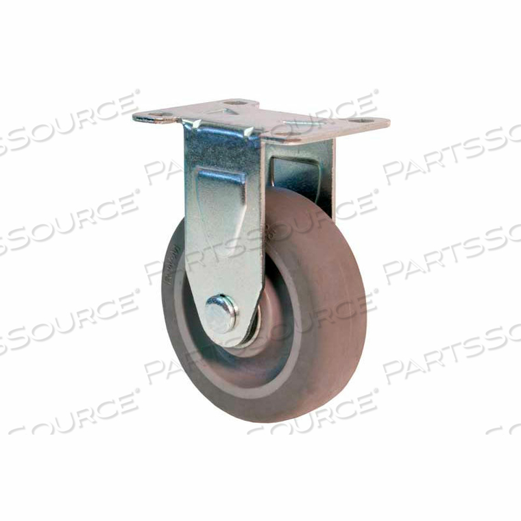 27 SERIES VERSATRAC 4" URETHANE POLYPROPYLENE RIGID WHEEL CASTER 