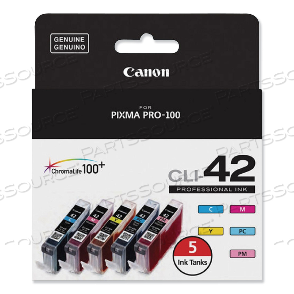 6385B010 (CLI-42) CHROMALIFE100+ INK, CYAN/MAGENTA/PHOTO CYAN/PHOTO MAGENTA/YELLOW by Canon (Consumer Electronics) 6385B010 (CLI-42) CHROMALIFE100+ INK, CYAN/MAGENTA/PHOTO CYAN/PHOTO MAGENTA/YELLOW by Canon (Consumer Electronics)