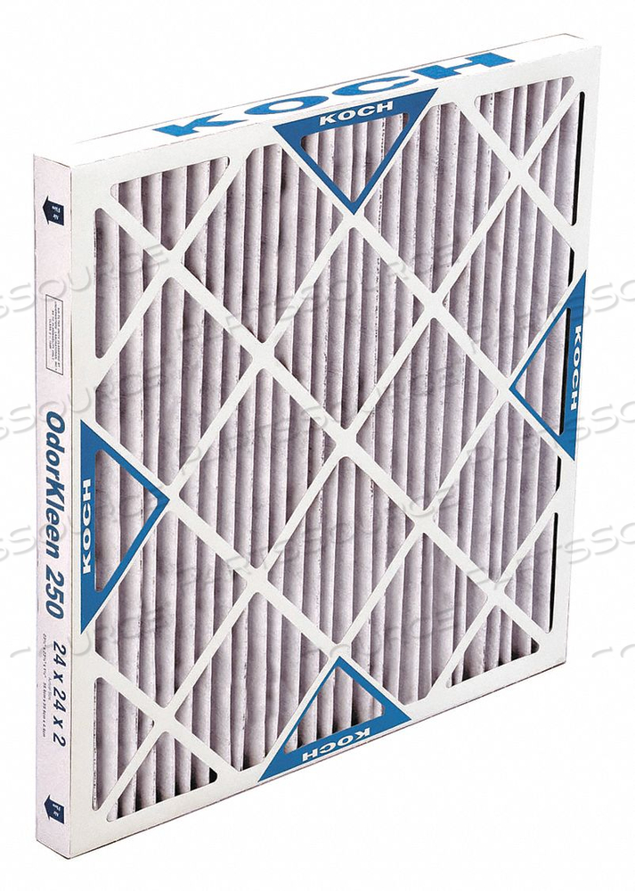 HIGH CAP FILTER CARBON PLEAT 24X24X2 by Koch Filter Corporation