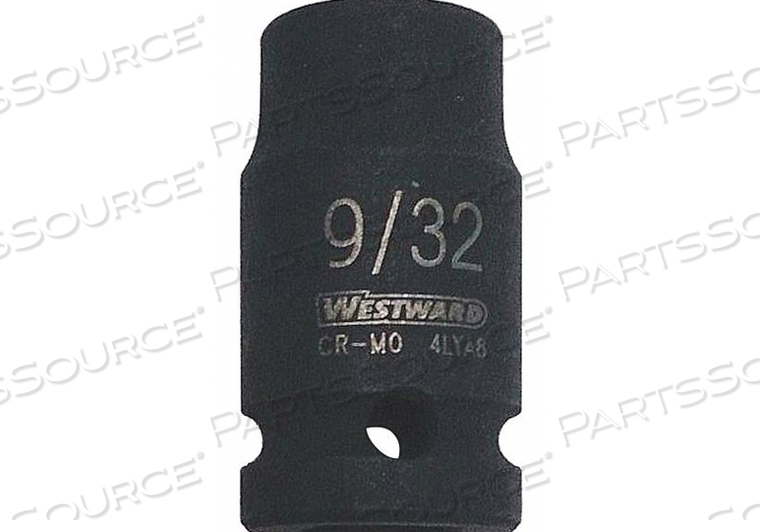 IMPACT SOCKET, SOCKET SIZE 1/2 IN, SOCKET SHAPE 6-POINT, DRIVE TYPE IMPACT, DRIVE SIZE 1/4 IN, COMPATIBLE FASTENER TYPE BOLTS, NO, ALLOY STE by Westward IMPACT SOCKET, SOCKET SIZE 1/2 IN, SOCKET SHAPE 6-POINT, DRIVE TYPE IMPACT, DRIVE SIZE 1/4 IN, COMPATIBLE FASTENER TYPE BOLTS, NO, ALLOY STE by Westward
