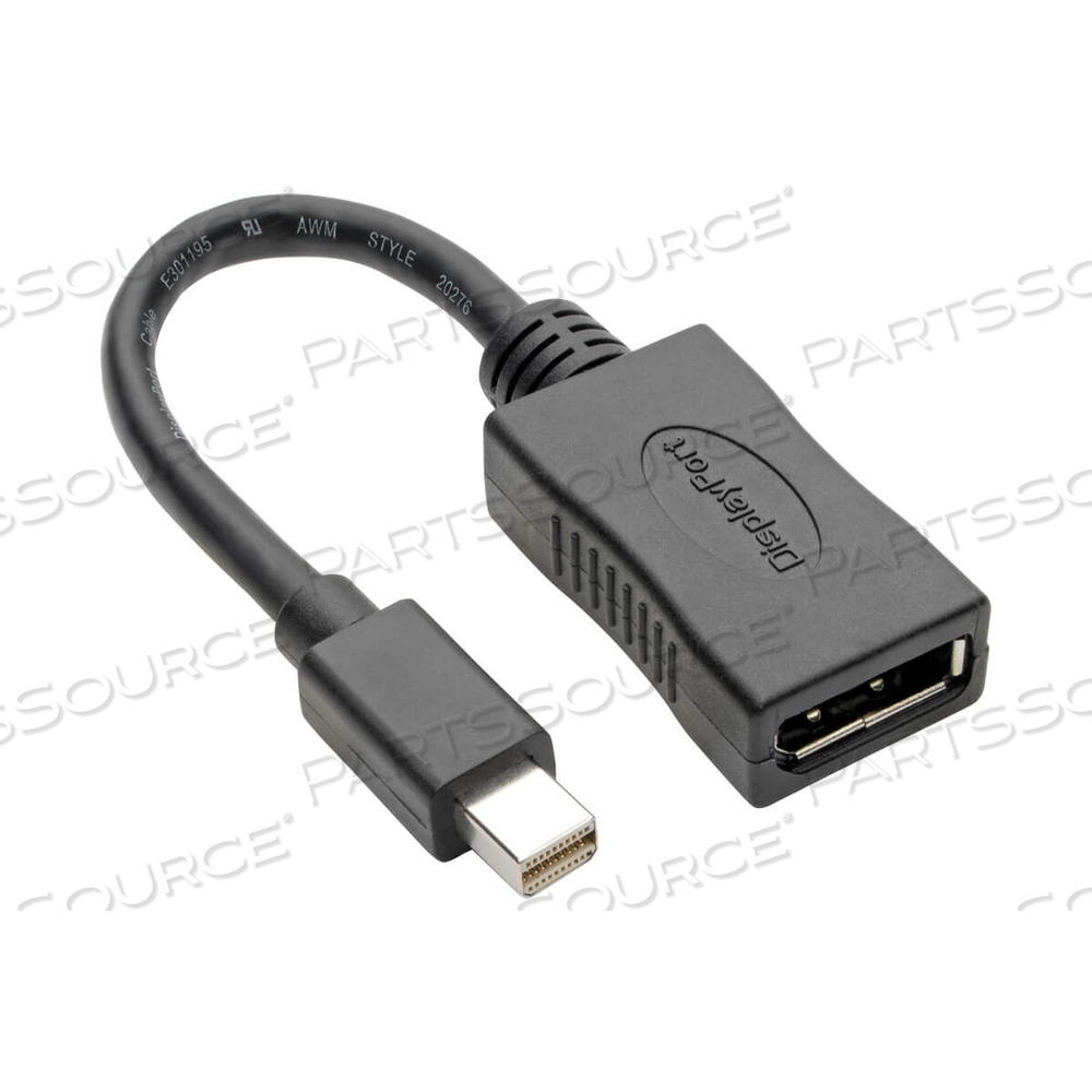 MINI DISPLAYPORT TO DISPLAYPORT ADAPTER 4K @ 60HZ MDP TO DP 6IN by Tripp Lite MINI DISPLAYPORT TO DISPLAYPORT ADAPTER 4K @ 60HZ MDP TO DP 6IN by Tripp Lite