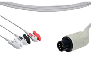 3 LEAD PINCH ECG AHA CABLE ASSEMBLY by Criticare Technologies, Inc.