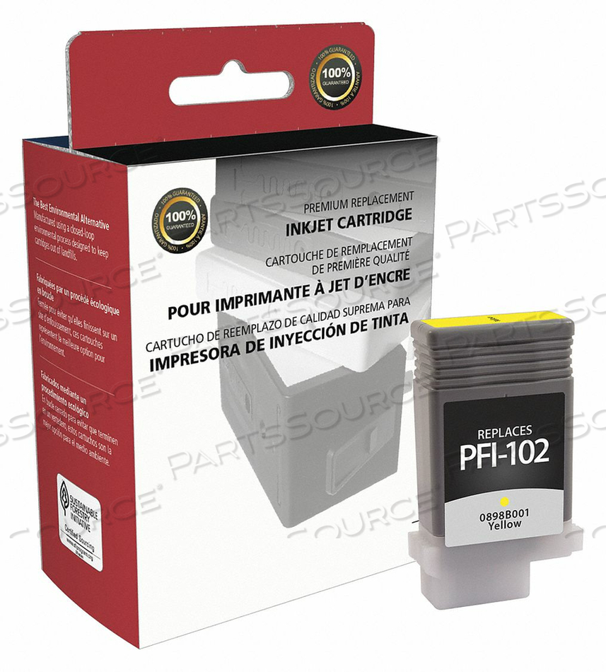 INK CARTRIDGE YELLOW REMANUFACTURED by Clover INK CARTRIDGE YELLOW REMANUFACTURED by Clover