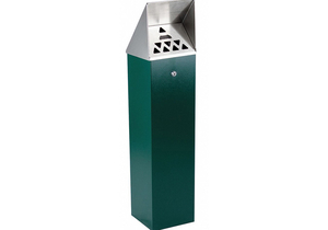 CIGARETTE RECEPTACLE 1-3/4 GAL. GREEN by No Butts Bin Co.