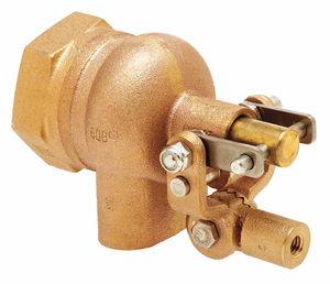 FLOAT VALVE 1-1/2 IN. PIPE BRASS FNPT by Bob