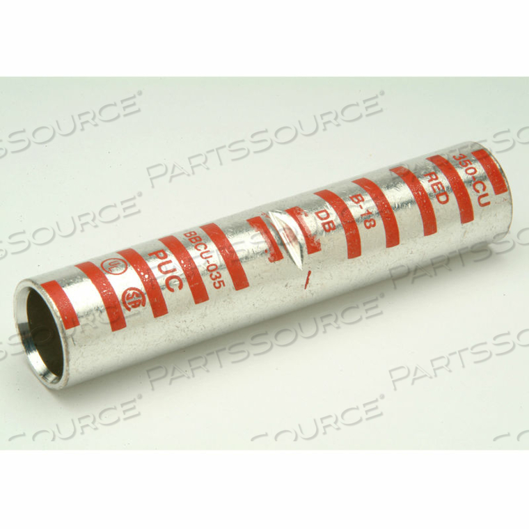 COPPER COMPRESS., CRIMP SPLICE, LONG BARREL TIN PLATED, 250KCMIL, YELLOW by Penn-Union