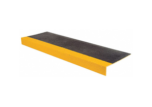 STAIR TREAD YLW/BLACK 48 W FIBERGLASS by Concrete Saver