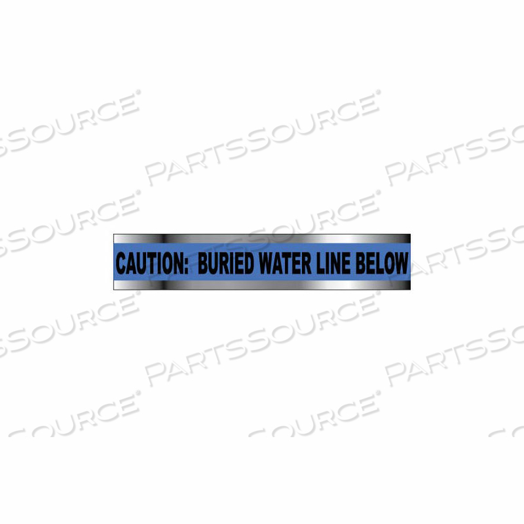 DETECTABLE UNDERGROUND WARNING TAPE - CAUTION BURIED WATER LINE BELOW - 2"W by National Marker Company DETECTABLE UNDERGROUND WARNING TAPE - CAUTION BURIED WATER LINE BELOW - 2"W by National Marker Company