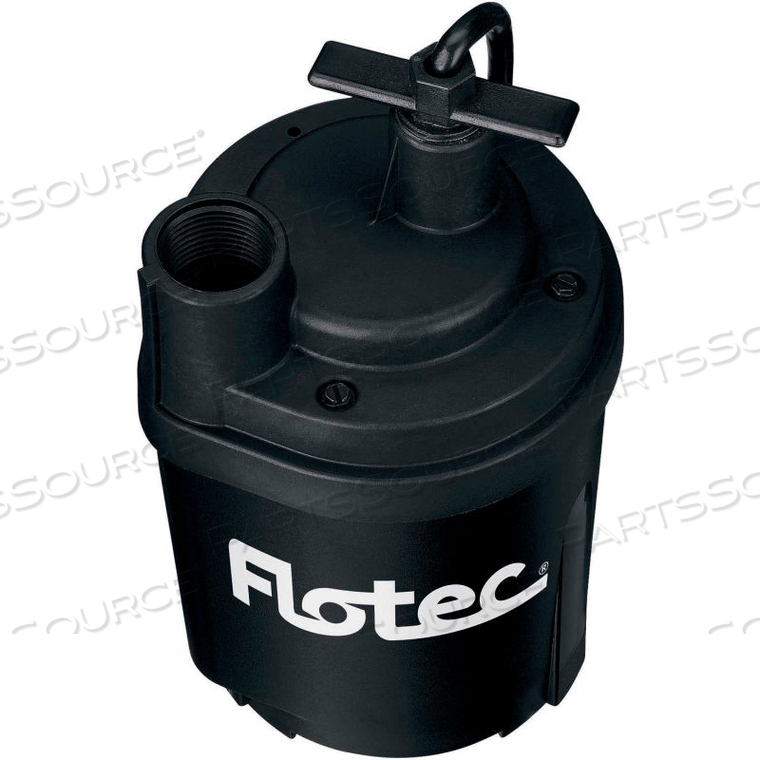 FLOTEC TEMPEST WATER REMOVAL UTILITY PUMP 1/6 HP, 1470 GPH by Pentair