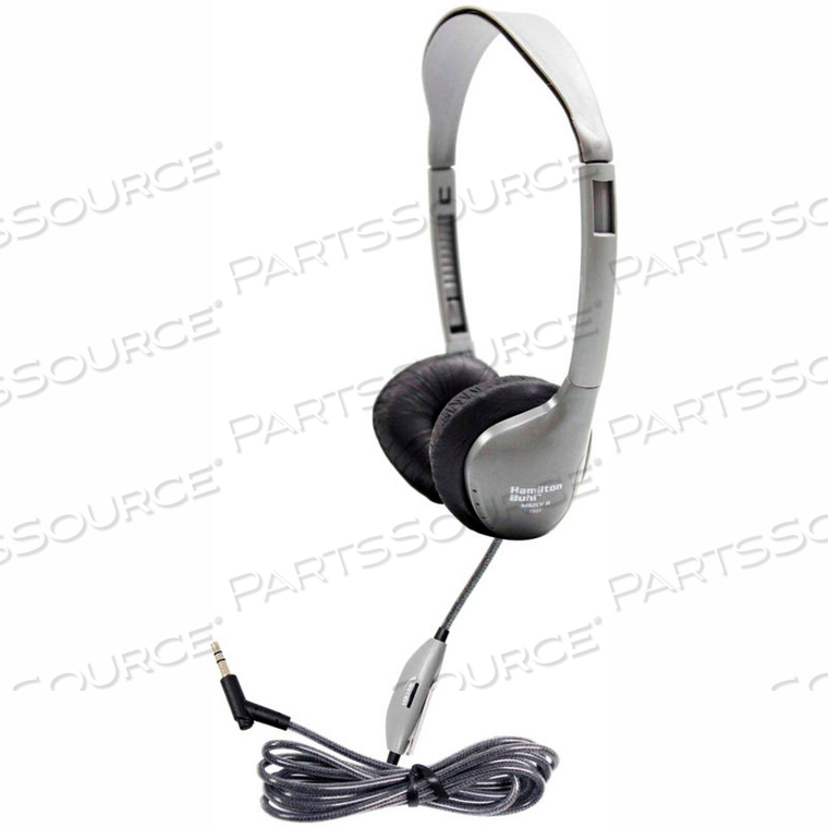 SCHOOLMATE ON-EAR STEREO HEADPHONE W/ LEATHERETTE CUSHIONS & IN-LINE VOLUME SCHOOLMATE ON-EAR STEREO HEADPHONE W/ LEATHERETTE CUSHIONS & IN-LINE VOLUME