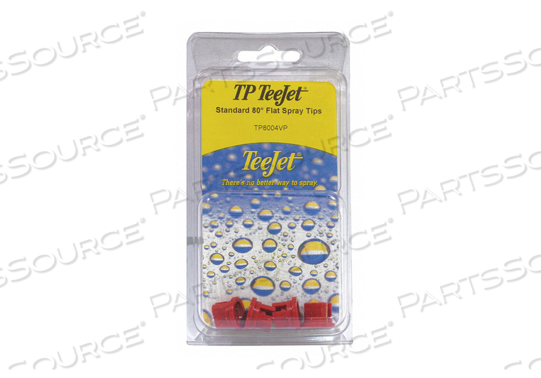 FLAT SPRAY POLYMER TIPS 80 DEG PK4 by TeeJet