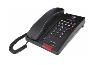 HOSPITALITY PHONE ANALOG WALL/DESK BLACK by Bittel