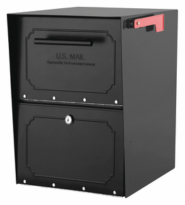 MAILBOX 1 DOOR BLACK 18-35/64 H by Architectural Mailboxes