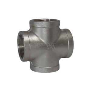 SS316-63601 1/8" CLASS 150, CROSS, STAINLESS STEEL 316 by Trenton Pipe Nipple Co. LLC