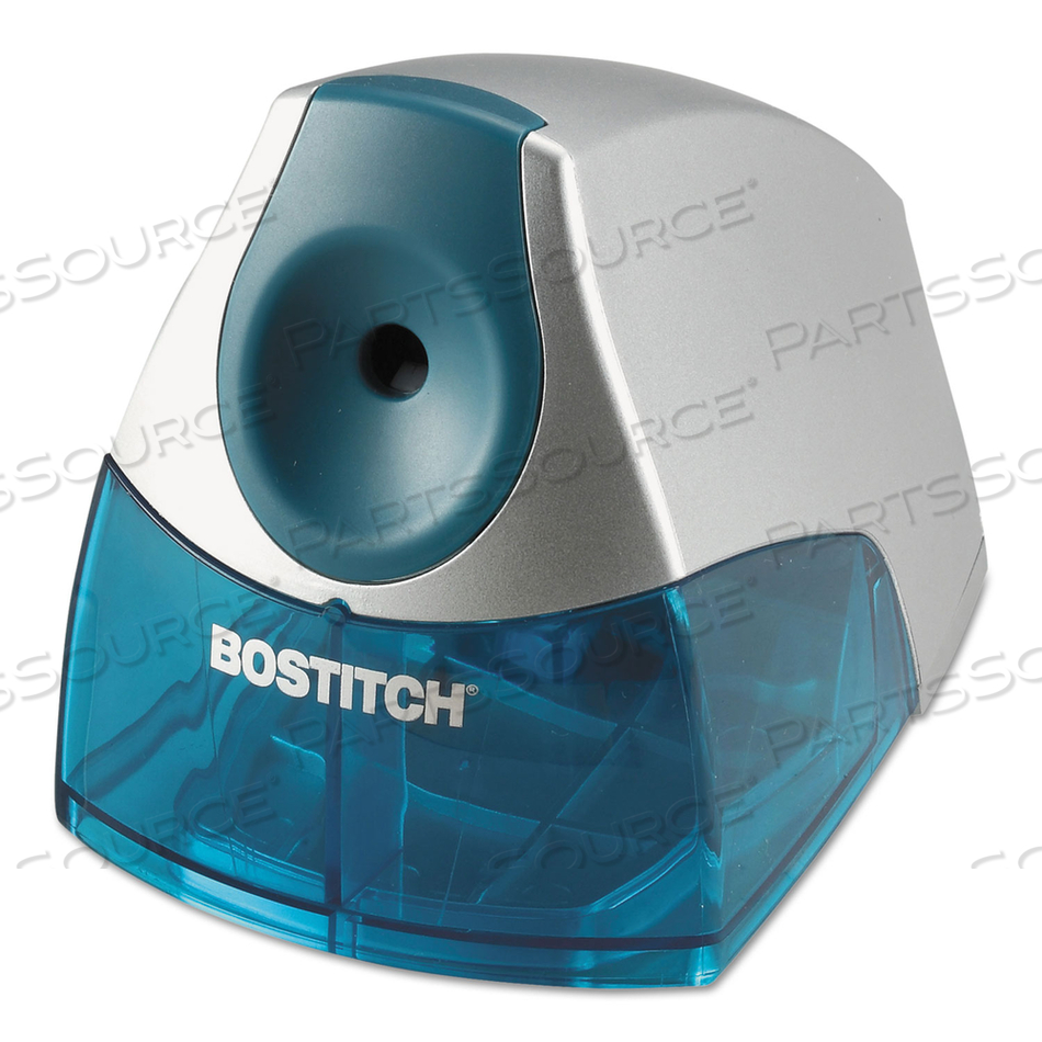 PERSONAL ELECTRIC PENCIL SHARPENER, AC-POWERED, 4.25 X 8.4 X 4, BLUE by Bostitch PERSONAL ELECTRIC PENCIL SHARPENER, AC-POWERED, 4.25 X 8.4 X 4, BLUE by Bostitch