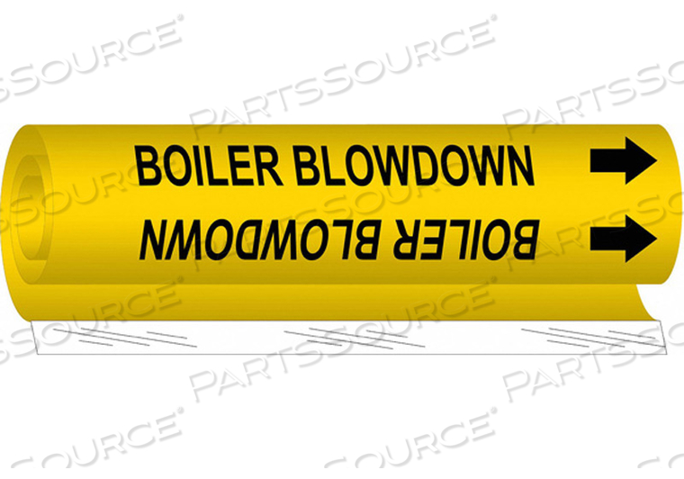 PIPE MRKR BOILER BLOW DOWN 1-1/2 TO2-3/8 by Brady Americas