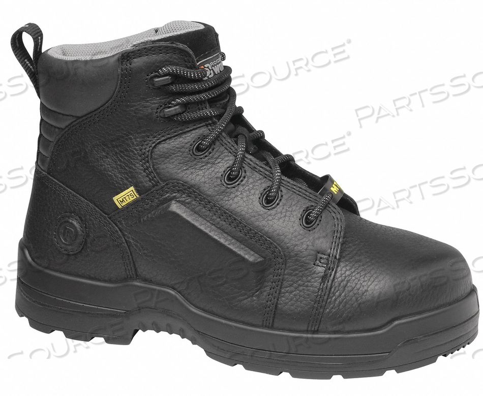 6 WORK BOOT 10-1/2 W BLACK COMPOSITE PR 