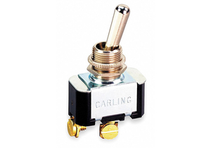 TOGGLE SWITCH SPST 10A @ 250V SCREW by Carling Technologies
