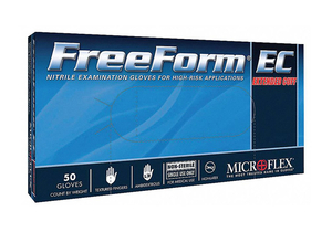 FFE-775-L MICROFLEX-GLOVES,FREEFORM EC POWDER FREE NITRILE EXAM,L by Microflex