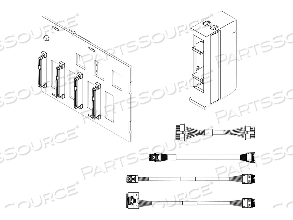 SERVER SAS/SATA/NVME BACKPLANE, FOR THINKSYSTEM SR670 V2 7Z22, 7Z23 by Lenovo
