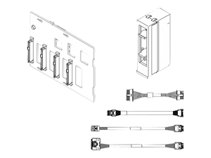 SERVER SAS/SATA/NVME BACKPLANE, FOR THINKSYSTEM SR670 V2 7Z22, 7Z23 by Lenovo