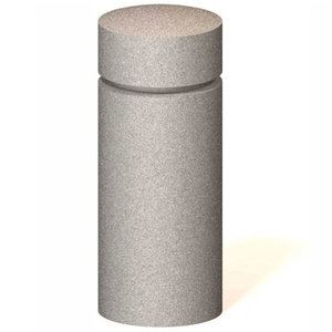 AL-1 ROUND CONCRETE BOLLARD, 12" DIA X 30" H, TYPE A MOUNT, SAND by Petersen Manufacturing Co. Inc.