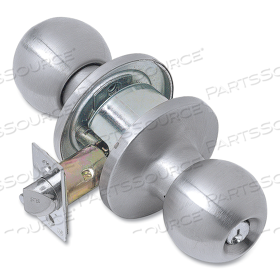 LIGHT DUTY COMMERCIAL STOREROOM KNOB LOCKSET, STAINLESS STEEL FINISH by Tell LIGHT DUTY COMMERCIAL STOREROOM KNOB LOCKSET, STAINLESS STEEL FINISH by Tell