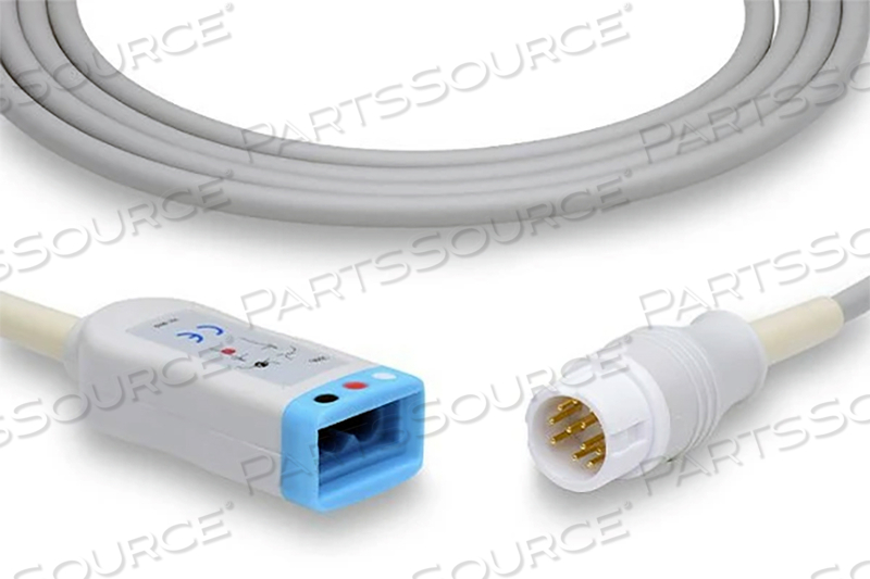 3 LEAD TWIN PIN SHIELDED ECG TRUNK CABLE 