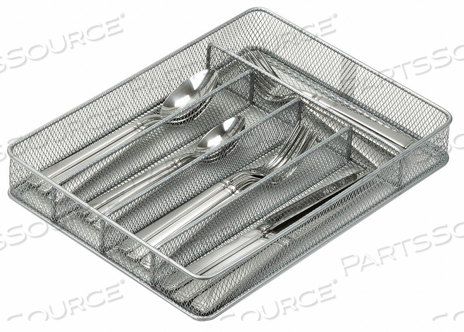 CUTLERY TRAY 5 COMPARTMENTS SILVER by Honey-Can-Do CUTLERY TRAY 5 COMPARTMENTS SILVER by Honey-Can-Do