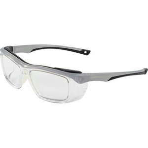 ALLDAY SAFETY GLASSES, GRAY/CLEAR LENS by ERB Safety