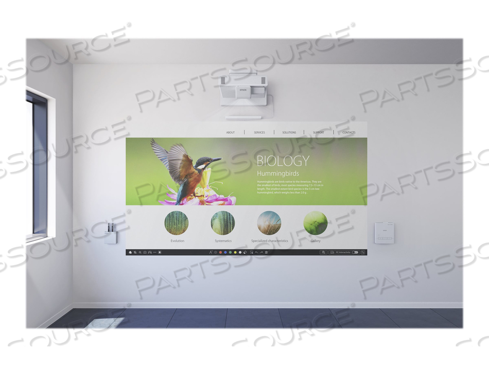 BRIGHTLINK PRO 1480FI INTERACTIVE, 3LCD PROJECTOR, 5000 LUMENS (WHITE), 1366 X 768 X 2, 16:9, 1080P, WI-FI/LAN by Epson