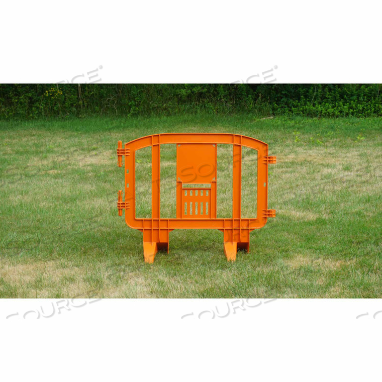 MINIT PLASTIC BARRICADE, INTERLOCKING, ORANGE by Mlr International