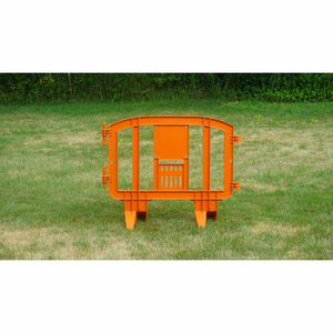 MINIT PLASTIC BARRICADE, INTERLOCKING, ORANGE by Mlr International