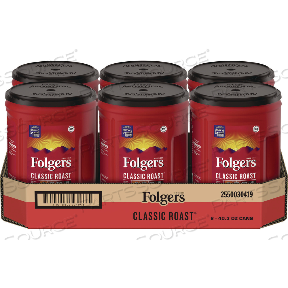 CLASSIC ROAST GROUND COFFEE, 40.3 OZ CANISTER by Folgers CLASSIC ROAST GROUND COFFEE, 40.3 OZ CANISTER by Folgers