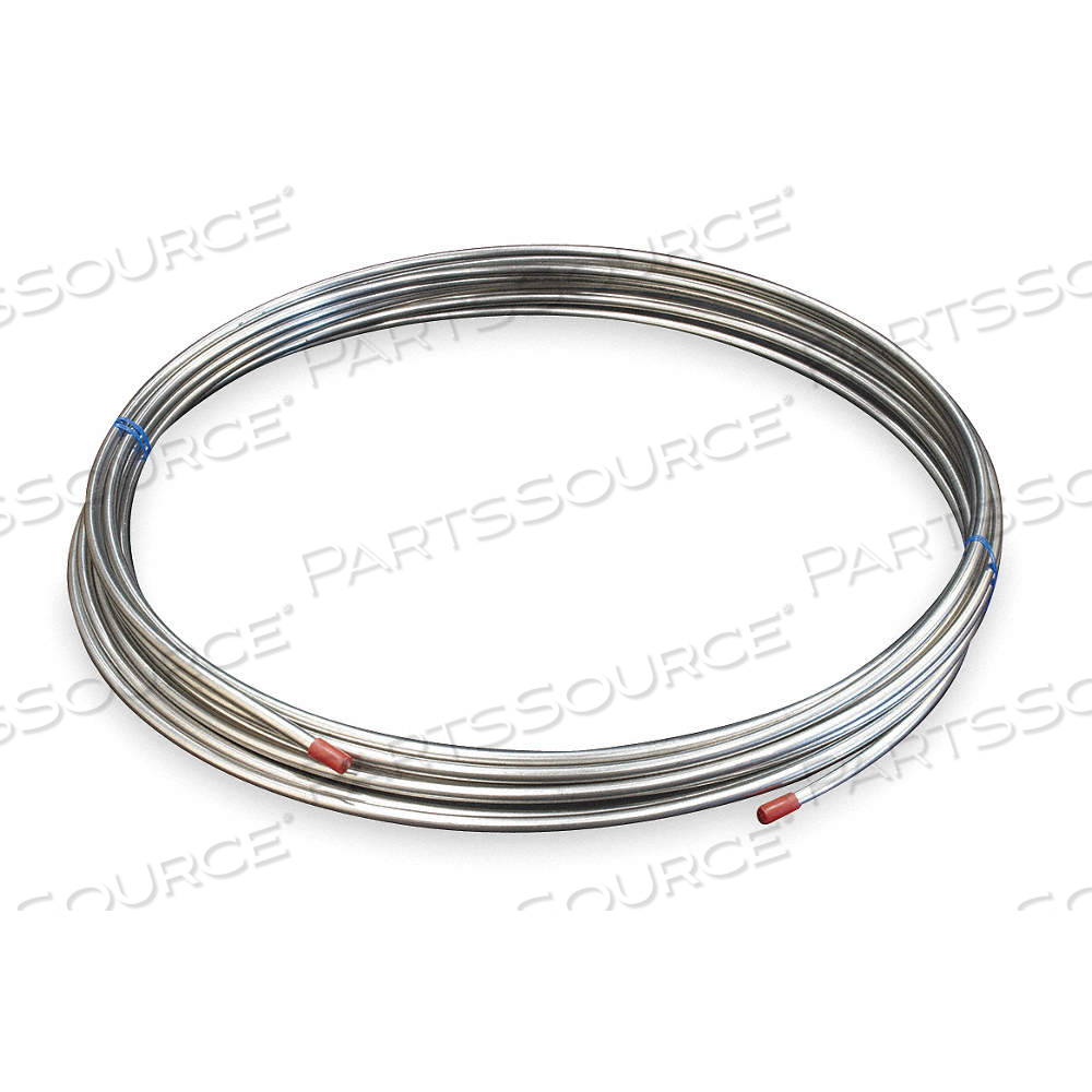 TUBING, WELDED, 304 STAINLESS STEEL, 3/8 IN OUTSIDE DIA, 0.34 IN INSIDE DIA, 50 FT OVERALL LG, COIL by Approved Vendor