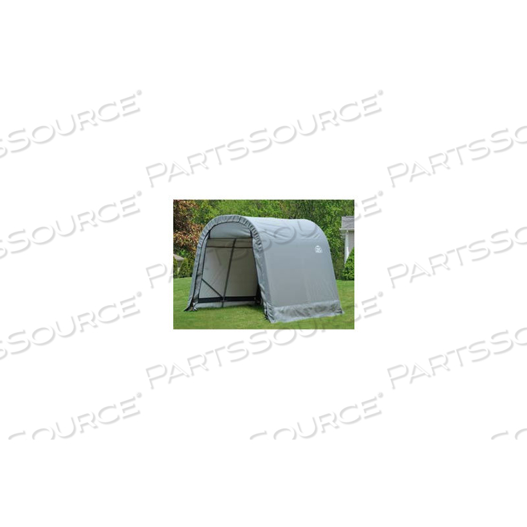 8X12X8 ROUND STYLE SHELTER - GREY 