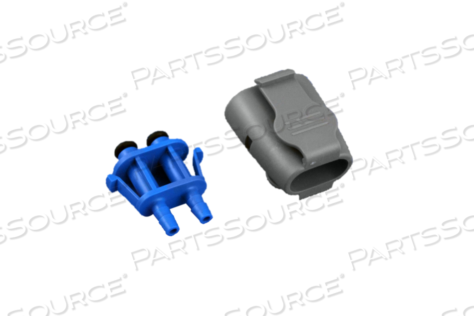 NIBP CONNECTOR, 5 MM BARB, GRAY, 2 PINS 